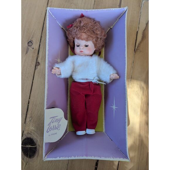 Vintage Tiny Lorrie Doll in Box - Red Hair, pants - 12" - #1141 - Picture 7 of 8